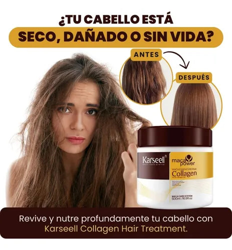 Mascarilla capilar con colágeno